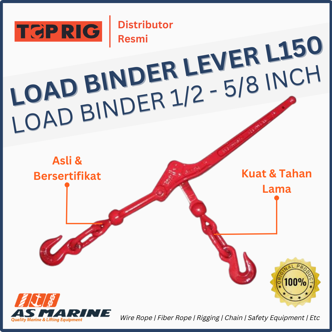 load binder lever toprig l150 1/2-5/8 inch